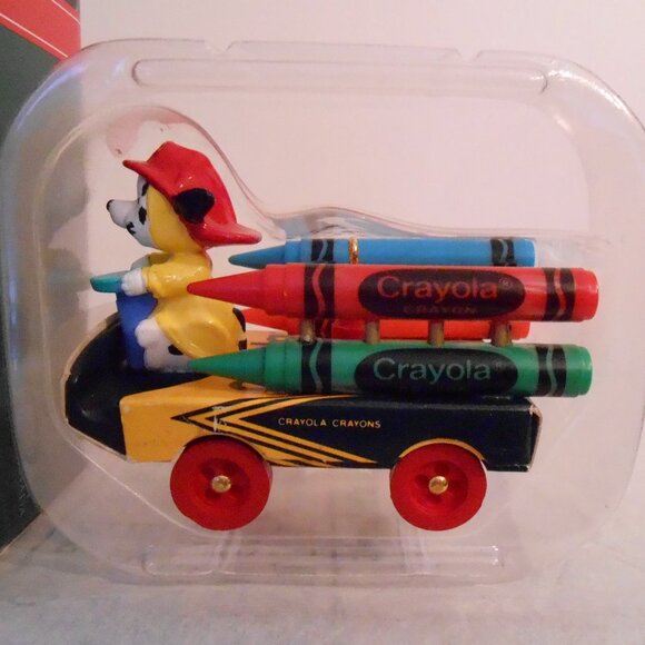 Hallmark Ornament 1992 Bright Blazing Colors Crayola Fire Truck Dalmation Dog - Picture 6 of 6